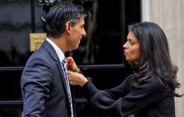 Rishi Sunak and his wife Akshata Murthy are the richest couple ever to occupy 10 Downing Street (Pic REUTERS)