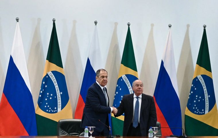 “We are grateful to our Brazilian friends for their clear understanding of the genesis of the situation [in Ukraine],” said >Russian foreign minister Sergey Lavrov in Brasilia