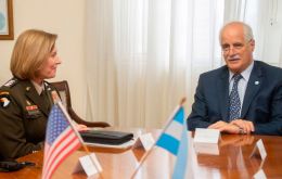 Taiana and Richardson reviewed Argentina's military equipment situation and the country's role in the region, among other issues