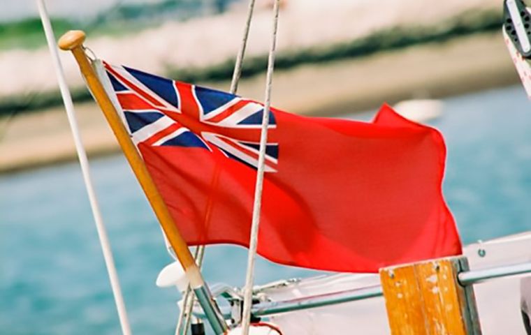 British fishing vessels flying the Red Ensign 