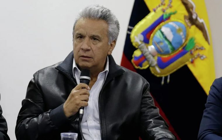 Moreno travels in a wheelchair and refused to travel from Asunción to Quito citing health issues