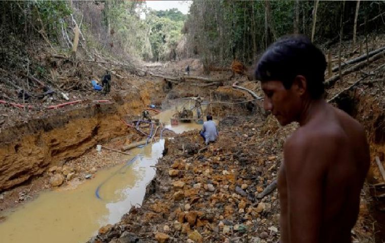 The government wants to combat illegal mining on indigenous lands 
