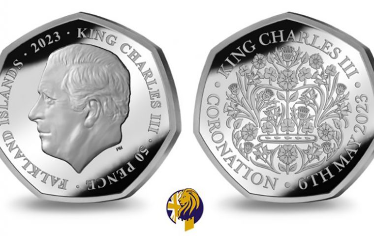The design features the official Coronation Emblem for His Majesty King Charles III which includes the wording 'King Charles III - Coronation - 6th May 2023. 