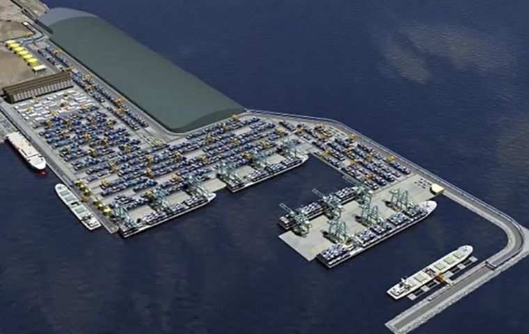 COSCO is building a 1.8 km tunnel under a residential neighborhood in the city of Chancay to connect the port with a highway