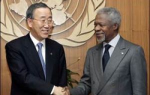 Mr. Ban Ki-Moon and Mr. Koffi Annam