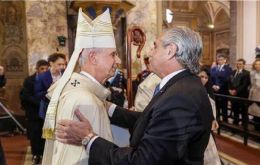 It was the last May 25 Te Deum for both Alberto Fernández and for Poli, succeeded Jorge Bergoglio when the latter became Pope Francis