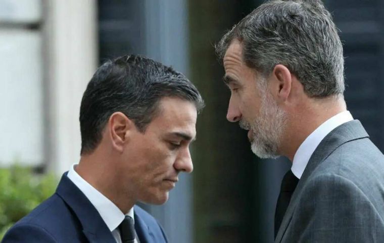 President Sanchez said he spoke with Spain's King Felipe VI about the decision, and that Parliament would be dissolved later on Monday.