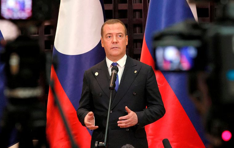 Medvedev referred to the UK as “our eternal enemy”