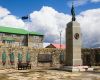 Liberation Monument in downtown Stanley. Following the ceremony FIG will host a civic reception for residents and military personnel