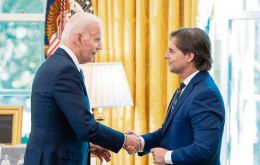 The meeting was arranged once Biden learned that Lacalle was in the United States