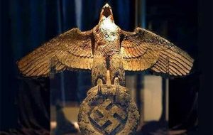 The bronze eagle was retrieved from the Graf Spee in 2006