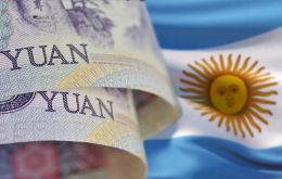 The fact that imports from China are paid in Yuan rather than dollars should help Argentina mitigate the loss of reserves in its central bank