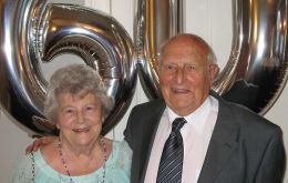Harold and Norah Briley on their 60th Wedding  Anniversary 
