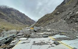 Heavy rainstorm caused structural damage to the roads in that area, with both landslides and cracks