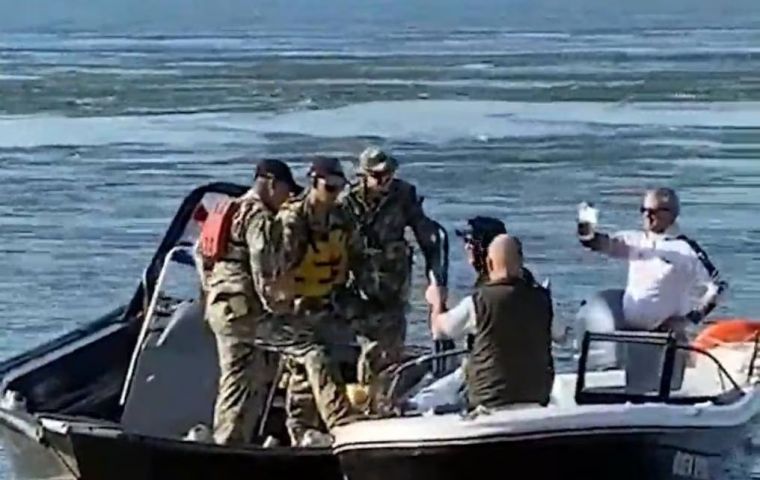 The Río de la Plata patrol boat usually covers an area near Puerto Iguazú