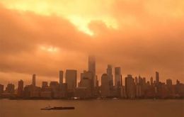 On Friday, cities including New York, Toronto, Montreal and Washington DC were near the top of a list of major cities with world's worst air quality.