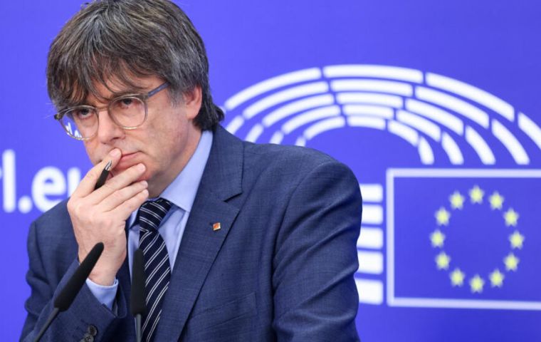 The court said it “rejects all the pleas” made by Puigdemont, Antoni Comin and Clara Ponsati after the EU Parliament voted to strip the three of immunity in 2021.