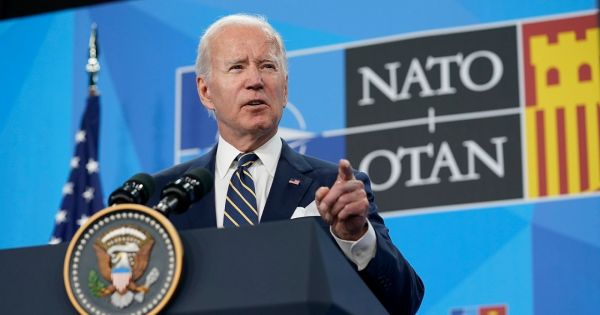 Biden lands in UK en route to NATO summit - Vimarsana News