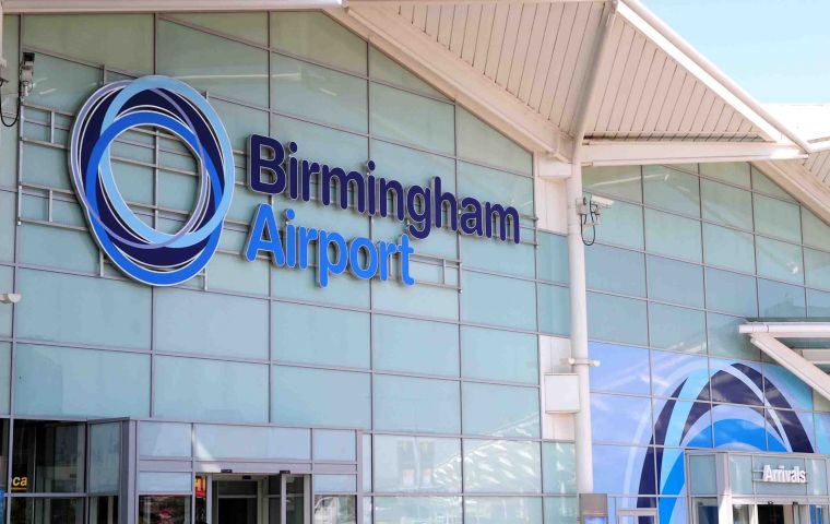 The Birmingham international airport