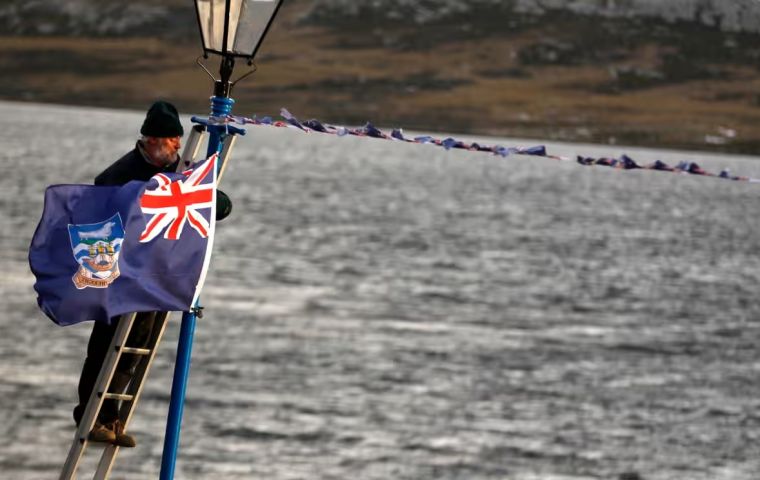 A busy election day in the Falklands both in Stanley and touring the Camp