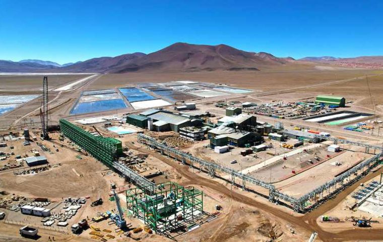 Lithium carbonate and other lithium minerals showed an increase of 12.7% year-on-year 