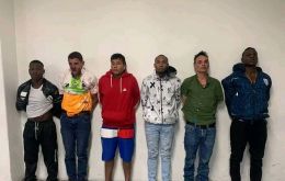 All six suspects arrested in connection with Villavicencio's death plus the one killed during a police raid were Colombian nationals