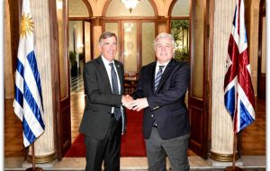 Uruguayan foreign minister Bustillo welcomes minister Rutley
