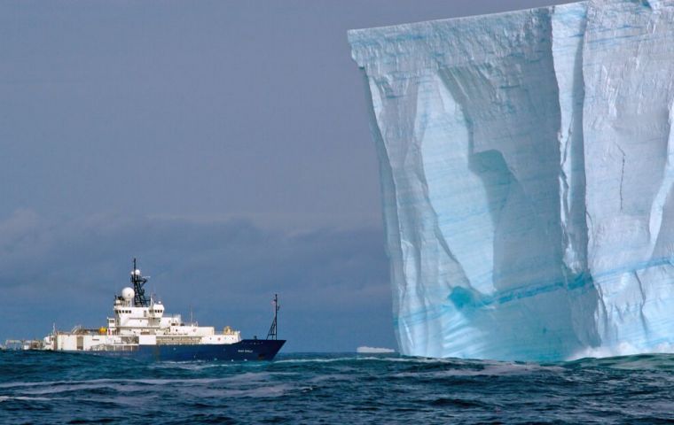 An Iceberg in the Southern Ocean.