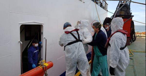 Revelan imágenes exclusivas del heroico rescate de crucero en Uruguay – MercoPress
