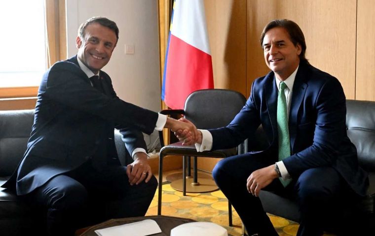  Presidents Emmanuel Macron and Luis Lacalle Pou will atend the Rugby World Cup