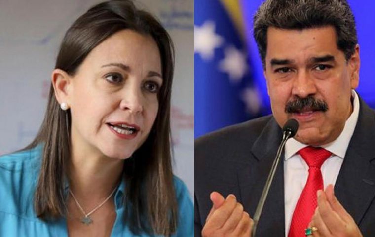 “Maduro knows that, in the presidential elections of 2024, I will defeat him, and that is why he is afraid,” she stressed.