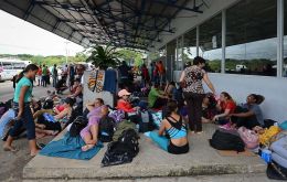 Since January, more than 386,000 migrants have passed through the border from Panama into Costa Rica.