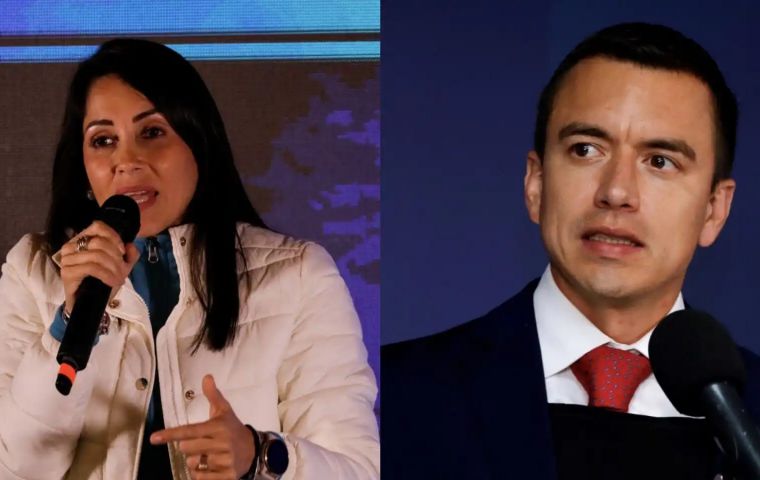 González and Noboa will contend for Ecuador's presidency on Oct. 15