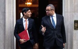 Prime Minister Rishi Sunak and Foreign Secretary James Cleverly (Pic Getty Images )