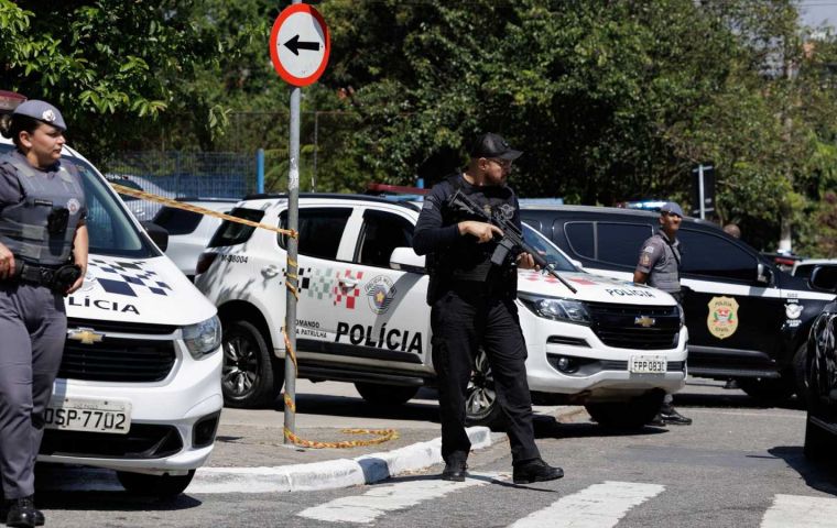 Teenager Opens Fire at High School in Sao Paulo, Brazil, Killing One Student and Injuring Two Others