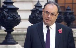 Governor of BoE Andrew Bailey said “we'll be watching closely to see if further rate increases are needed.”