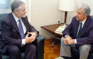 Ambassador Yañez during his meeting with Pte. Vazquez