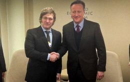 The photo of Lord Cameron and president Milei at Davos, following a “warm and cordial” discussion setting out mutual support for a more constructive relationship
