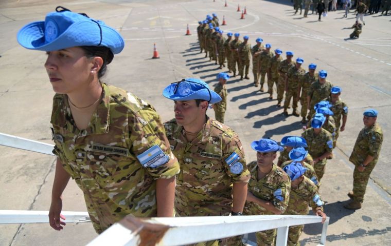 There are 237 Argentine troops deployed in Cyprus