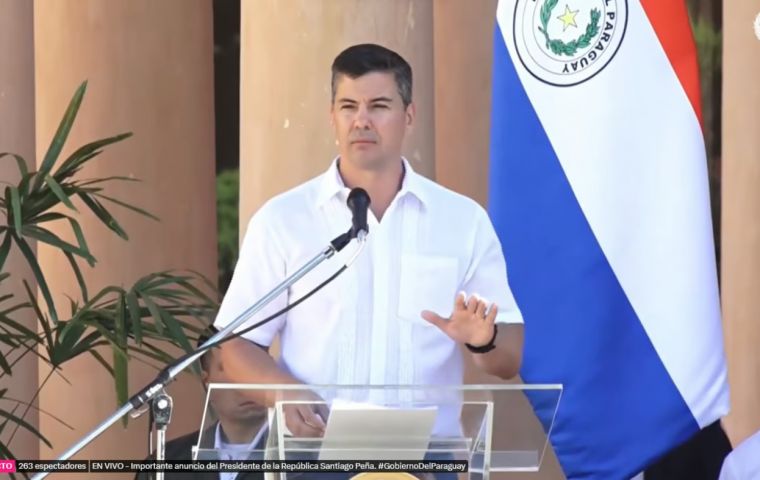 “This is a great step for our country, Paraguay is moving forward,” President Peña said