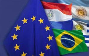 The agreement between the EU and Argentina, Brazil, Paraguay and Uruguay, which was actually finalized five years ago, is still on hold