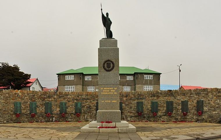 The Liberation Monument in front of the Secretariat building