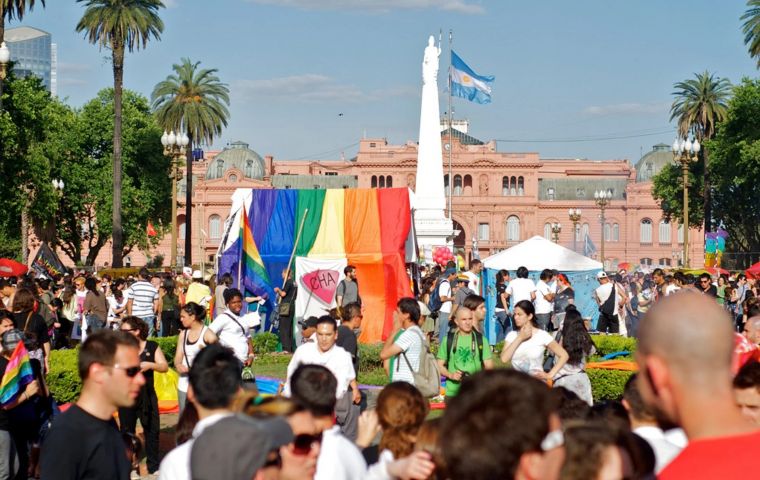 Although June is Pride Month almost everywhere, Buenos Aires holds its annual march in November