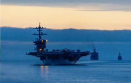 The USS George Washington is due in Valparaíso on June 11