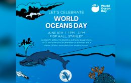 SAERI poster inviting to celebrates Oceans Day 