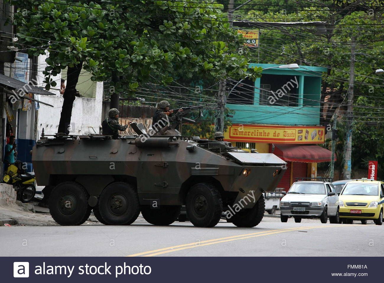 Brazilian army take to the streets in a display of force in ...